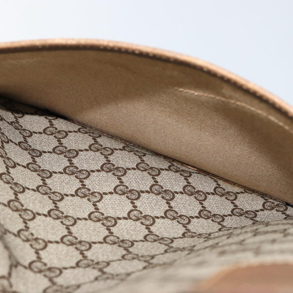 GUCCI GG Supreme Web Sherry Line Tote Bag PVC Beige 56 02 003 Auth ep11398