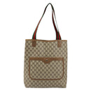 GUCCI GG Supreme Web Sherry Line Tote Bag PVC Beige 56 02 003 Auth ep11398-13