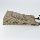 GUCCI GG Supreme Web Sherry Line Tote Bag PVC Beige 56 02 003 Auth ep11398-3