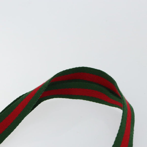 GUCCI GG Supreme Web Sherry Line Tote Bag PVC Beige 56 02 003 Auth ep11398