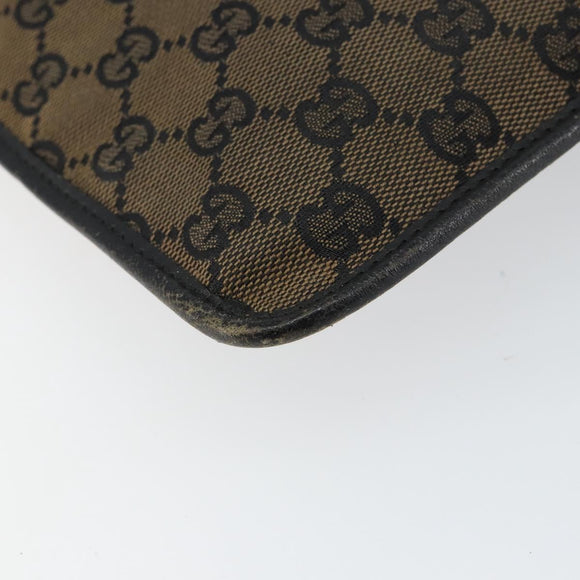 GUCCI GG Canvas Shoulder Bag Brown 019 0348 Auth ep11399