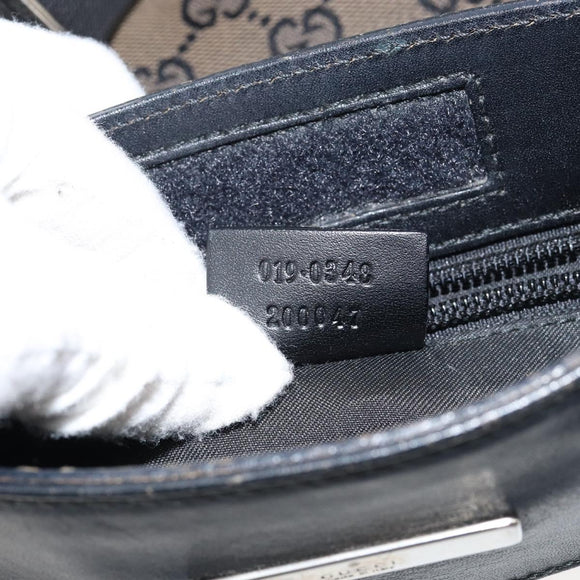 GUCCI GG Canvas Shoulder Bag Brown 019 0348 Auth ep11399