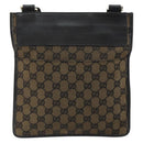 GUCCI GG Canvas Shoulder Bag Brown 019 0348 Auth ep11399-2