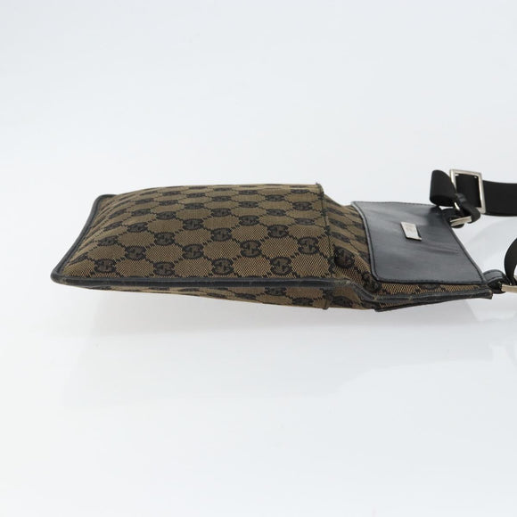 GUCCI GG Canvas Shoulder Bag Brown 019 0348 Auth ep11399