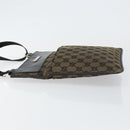 GUCCI GG Canvas Shoulder Bag Brown 019 0348 Auth ep11399-4