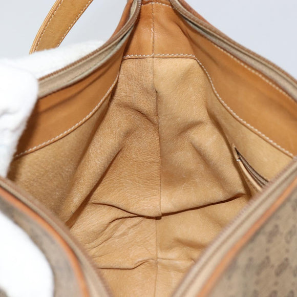 GUCCI Micro GG Supreme Shoulder Bag PVC Beige Gold 001 256 1324 Auth ep11400