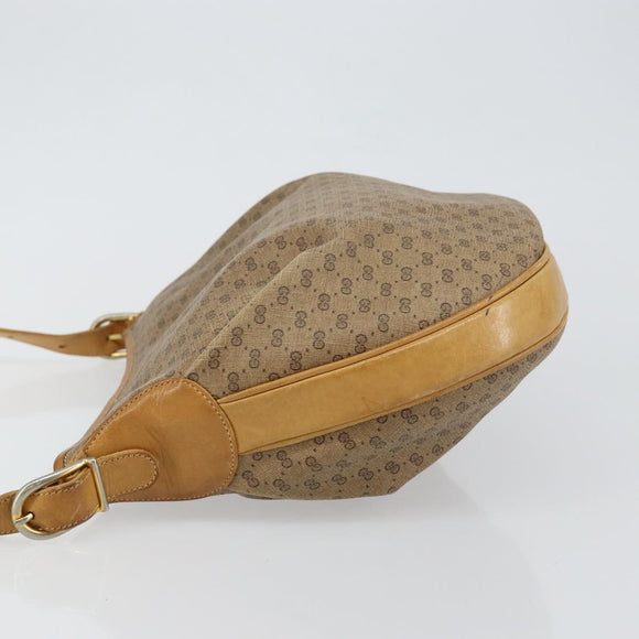 GUCCI Micro GG Supreme Shoulder Bag PVC Beige Gold 001 256 1324 Auth ep11400