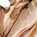 GUCCI Bamboo Hand Bag Suede Beige Gold 002 2058 0260 Auth ep11402-19