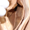 GUCCI Bamboo Hand Bag Suede Beige Gold 002 2058 0260 Auth ep11402-20