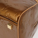 LOUIS VUITTON Monogram Vernis Tompkins Square Bag Bronze M91103 LV Auth ep11403-14