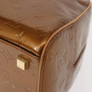 LOUIS VUITTON Monogram Vernis Tompkins Square Bag Bronze M91103 LV Auth ep11403-16