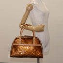 LOUIS VUITTON Monogram Vernis Tompkins Square Bag Bronze M91103 LV Auth ep11403-21