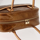 LOUIS VUITTON Monogram Vernis Tompkins Square Bag Bronze M91103 LV Auth ep11403-6