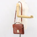 LOUIS VUITTON Epi Monceau 28 Hand Bag Brown M52123 LV Auth ep11411-25