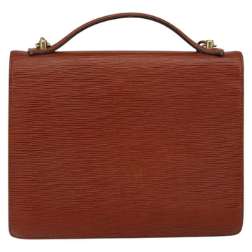 LOUIS VUITTON Epi Monceau 28 Hand Bag Brown M52123 LV Auth ep11411 - 0