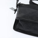 GUCCI GG Canvas Shoulder Bag Black Silver 91762 Auth ep11415-9