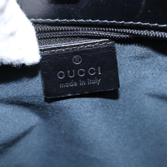GUCCI GG Canvas Umhängetasche Schwarz Silber 91762 Auth ep11415