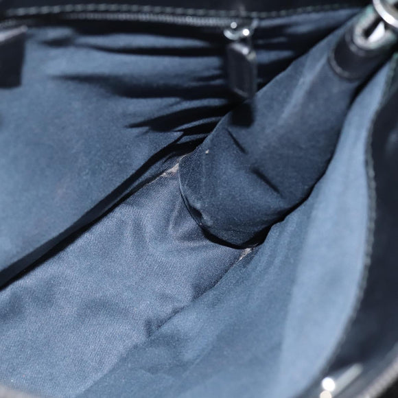 GUCCI GG Canvas Umhängetasche Schwarz Silber 91762 Auth ep11415