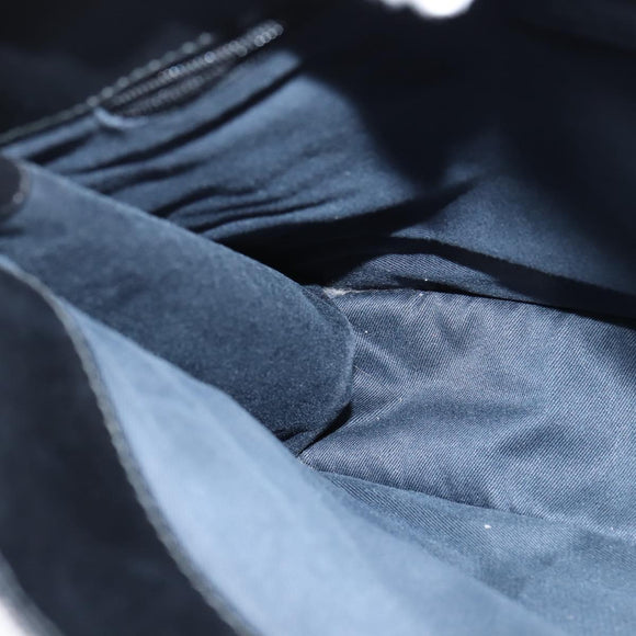 GUCCI GG Canvas Shoulder Bag Black Silver 91762 Auth ep11415