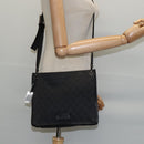 GUCCI GG Canvas Shoulder Bag Black Silver 91762 Auth ep11415-20
