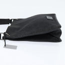 GUCCI GG Canvas Shoulder Bag Black Silver 91762 Auth ep11415-3