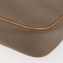 Christian Dior Trotter Canvas Shoulder Bag Beige Gold Auth ep11416-15