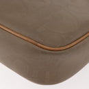 Christian Dior Trotter Canvas Shoulder Bag Beige Gold Auth ep11416-16