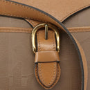 Christian Dior Trotter Canvas Shoulder Bag Beige Gold Auth ep11416-17