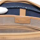 Christian Dior Trotter Canvas Shoulder Bag Beige Gold Auth ep11416-11