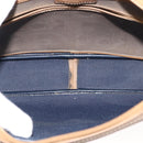 Christian Dior Trotter Canvas Shoulder Bag Beige Gold Auth ep11416-12