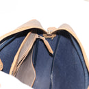 Christian Dior Trotter Canvas Shoulder Bag Beige Gold Auth ep11416-18