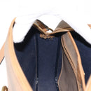 Christian Dior Trotter Canvas Shoulder Bag Beige Gold Auth ep11416-19