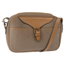 Christian Dior Trotter Canvas Shoulder Bag Beige Gold Auth ep11416-1