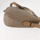 Christian Dior Trotter Canvas Shoulder Bag Beige Gold Auth ep11416-3