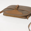 Christian Dior Trotter Canvas Shoulder Bag Beige Gold Auth ep11416-6