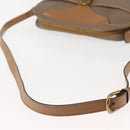 Christian Dior Trotter Canvas Shoulder Bag Beige Gold Auth ep11416-7