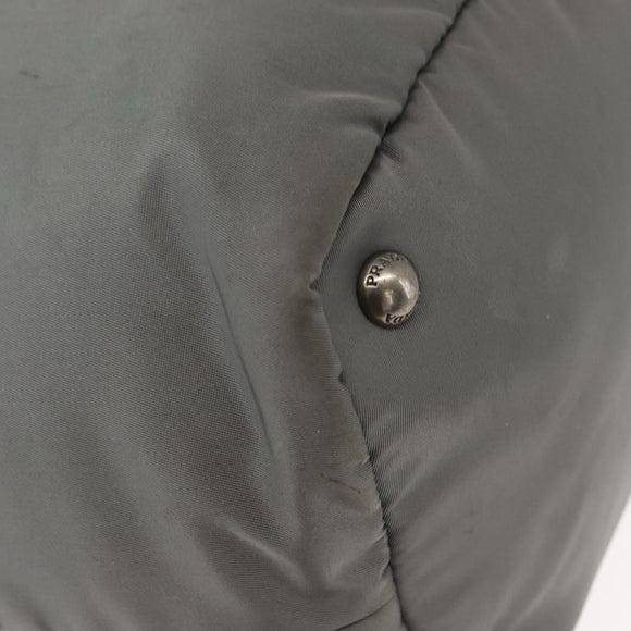 PRADA Hand Bag Nylon 2way Black Gray Auth ep11418