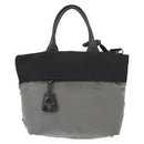 PRADA Hand Bag Nylon 2way Black Gray Auth ep11418-13