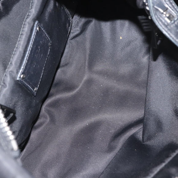 PRADA Hand Bag Nylon 2way Black Gray Auth ep11418