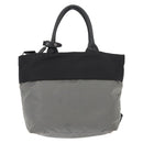PRADA Hand Bag Nylon 2way Black Gray Auth ep11418-2