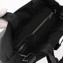 PRADA Hand Bag Nylon 2way Black Gray Auth ep11418-7