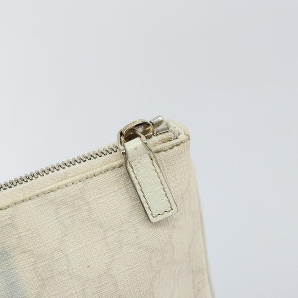 GUCCI GG Canvas Sherry Line Shoulder Bag PVC White Red Navy 153244 Auth ep11420