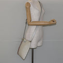 GUCCI GG Canvas Sherry Line Shoulder Bag PVC White Red Navy 153244 Auth ep11420-23