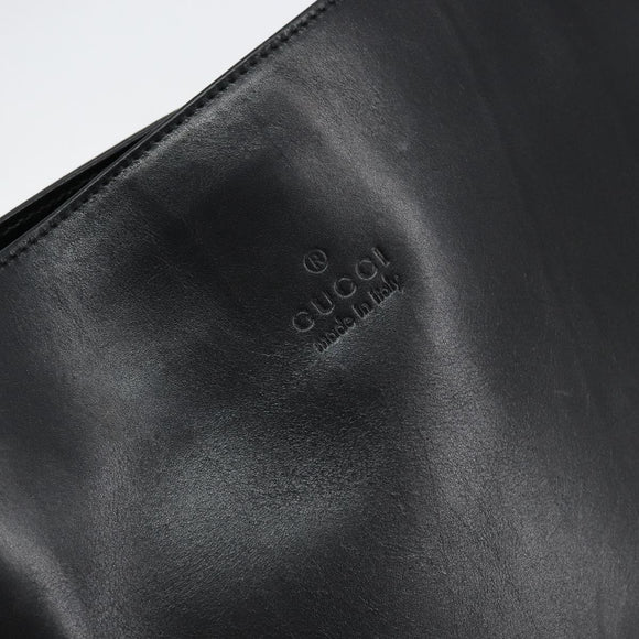 GUCCI Shoulder Bag Leather Black 001 3167 Auth ep11421