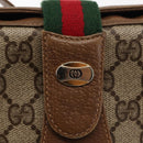 GUCCI GG Supreme Web Sherry Line Shoulder Bag PVC Beige 116 02 024 Auth ep11422-17