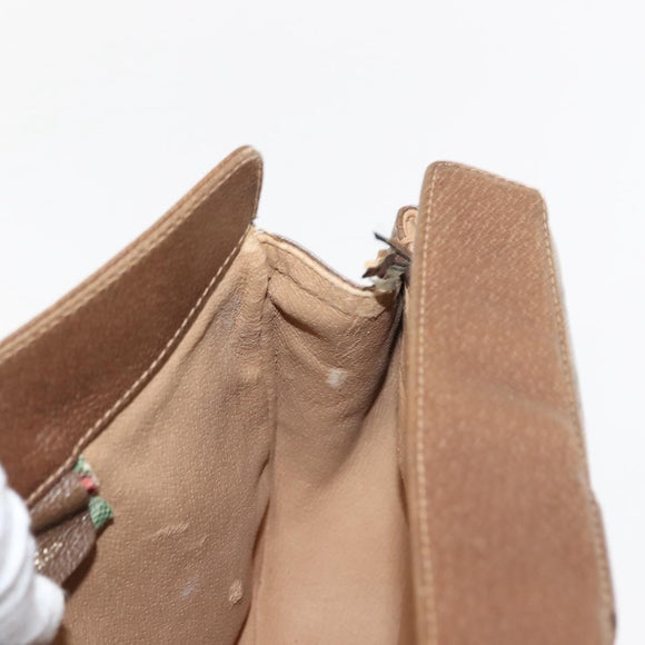 GUCCI GG Supreme Web Sherry Line Shoulder Bag PVC Beige 116 02 024 Auth ep11422