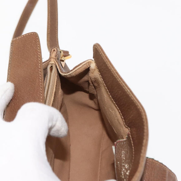 GUCCI GG Supreme Web Sherry Line Shoulder Bag PVC Beige 116 02 024 Auth ep11422