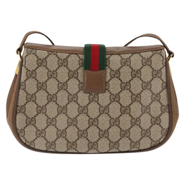 GUCCI GG Supreme Web Sherry Line Shoulder Bag PVC Beige 116 02 024 Auth ep11422 - 0