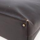 GUCCI Bamboo Hand Bag Leather Dark Brown Gold 002 1998 0507 Auth ep11424-9