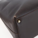 GUCCI Bamboo Hand Bag Leather Dark Brown Gold 002 1998 0507 Auth ep11424-16